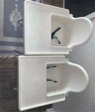 IKEA ANTILOP Kinderhochstuhl mit Tablett,Sitzgurt, Babystuhl,weiß/silberfarben