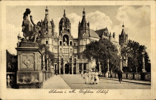 Schwerin mecklenburg - ak,