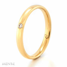 Trauring / Ehering Damen 750/- Gelbgold Diamant 1 Brillant 0,03 ct RW 52 (22451)