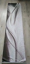 Schiebevorhang Flächenvorhang blickdicht grau weiß Kunstdruck Höhe 238x60 cm