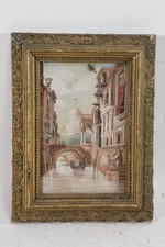 N88D39- Aquarell Mischtechnik Ansicht in Venedig 