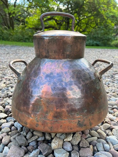 Historische kupfer milchkanne - historische,