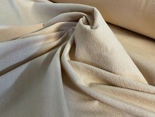 Polsterstoff Möbel Webstoff Strukturstoff Meterware weich in creme Neu