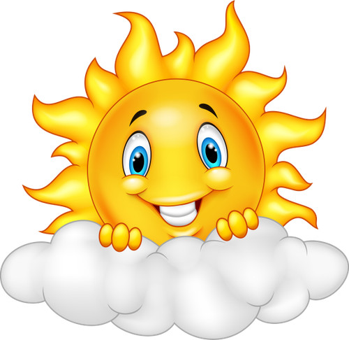 Aufkleber lustige sonne mit - sonne,