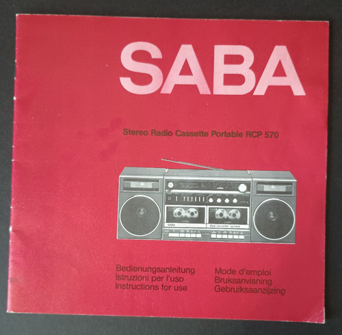 Saba rcp 570 stereo radio - 570,