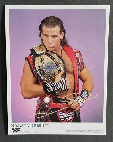 Wwf autogrammkarte shawn - autogrammkarte,