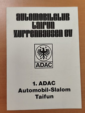 Ausschreibung 1.ADAC Automobil Slalom Taifun Zuffenhausen Stuttgart Automobil 43