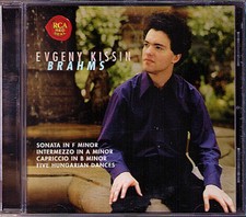 Evgeny KISSIN: BRAHMS Piano Sonata No.3 Intermezzo Capriccio Hungarian Dances CD