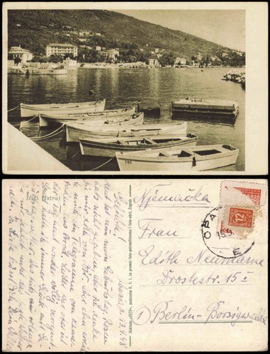 Postcard ičići istra - ičići,