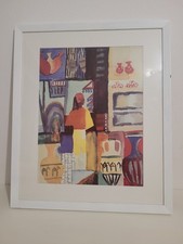 Bild von August Macke, Händler mit Krügen 1914, neuwertig Und Mit Nilsen Rahmen 