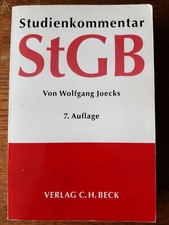 Studienkommentar StgB von Wolfgang Joecks 7. Auflage, Verlag C.H. Beck