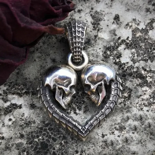 Gothic herz kette - gothic,