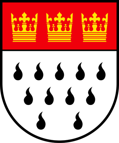 Köln wappen aufkleber - köln, ca