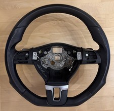 VW EOS / Golf 6 / Passat - Abgeflacht Lederlenkrad mit Schaltwippen DSG - *TOP*