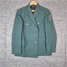 Vintage Polizei Uniform Hessen Jacke & Hose Größe 56 1974 Grün Original
