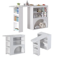 Ausziehbar bartisch regal - ausziehbar,
