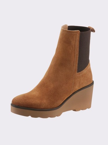 Leder stiefelette braun - stiefelette,