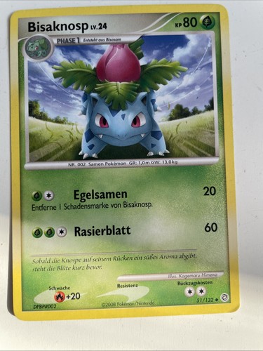 Pokémon karte bisaknosp - karte,