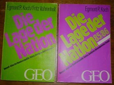 E.  Koch, F.  Vahrenholt. Die Lage der Nation. Umwelt-Atlas der BRD. 2 Bücher!