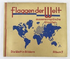 Flaggen der Welt Album 7 komplett Zigarettenbilder um 1930