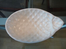 Puddingform alt ANANAS 1/2 Liter weiß Porzellan oval L 20 H 6 Du 12 cm 290 g 