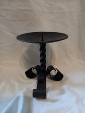 Kerzenständer Kerzenhalter Gusseisen Handarbeit 1kg Höhe 18cm schwarz