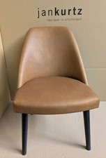 FLAMINIA Loungesessel Beine Buche wenge Bezug Leder gogain camel Jan Kurtz