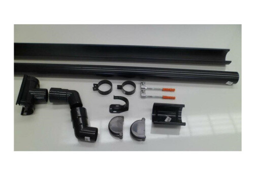Regenrinne 75mm dachrinne set - regenrinne,