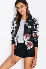 Adidas Firebird Damen Jacke Black Lotus Jacket Blumen Floral TT XS - L