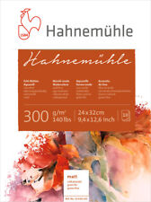 Hahnemühle Aquarellblock Echt-Bütten 300g/m², matt, 10 Blatt, verschiedene Größe