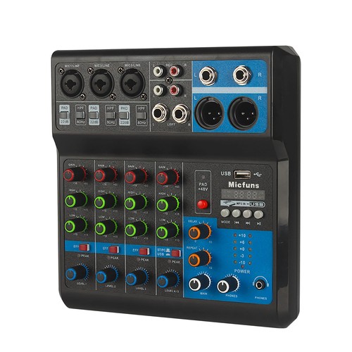 Mini audio mixer soundboard - audio,