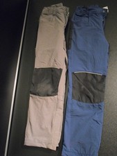 2 x Thermohose blau und hellgrau Gr. 122/128 gefüttert unisex regular