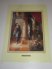 POSTER L YASHODA SRI KRISHNA & BALARAMA STEHLEN BUTTER AFFEN MONKEYS 49,5 x 34,5