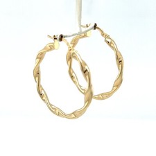 Creolen Twist 585 Gelb Gold 14