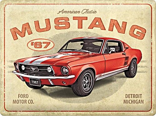 Ford mustang 1967 red - -, gt