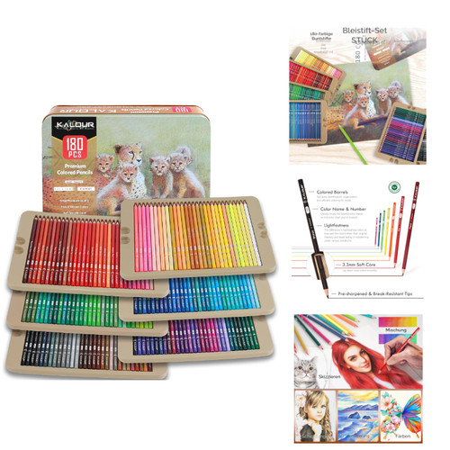 Kalour pdas buntstift set 180 - kalour, buntstift-set