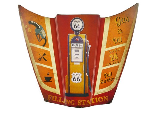 Blechschild filling station - blechschild, station"