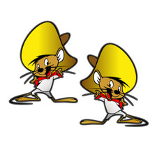 2x Speedy Gonzales 9cm