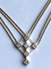 ESPRIT Collier Kette Schlangenkette  Kreuz Anhänger  925 Silber  (2170)
