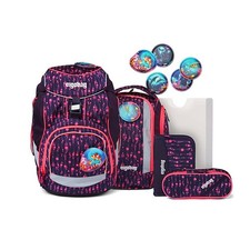 Schulranzen Mädchen Ergobag PACK Bärmuda Viereck 6-teiliges Set