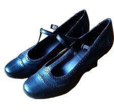 Pumps *Esprot*riemchen*schwarz*budapestermuster*rockabilly*50er* 40