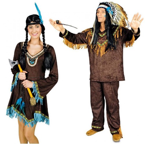 Indianer indianerin kostüm - indianer,
