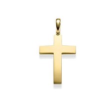 Anhänger Kreuz massiv Gold