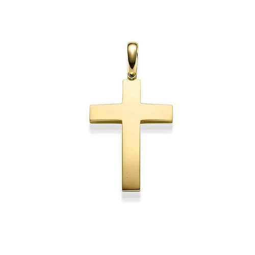 Anhänger kreuz massiv gold - anhänger,