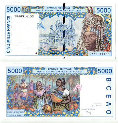 5000 francs west african - francs,
