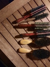 6 Bürsten , Holz, Naturborsten