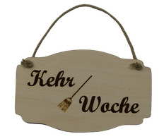 Türschild Kehrwoche Kehr