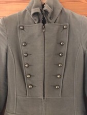 Mantel im Militarystil - Kaki - Größe S