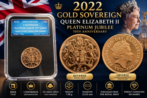 2022 gold sovereign queen - 2022,