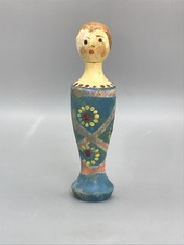 Antike Holz Puppe Fatschenkind Alt Antik Puppenstube Zubehör Grödner Tal Krippe